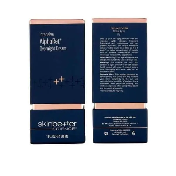 Skinbetter Intensive AlphaRet Overnight Cream Packaging