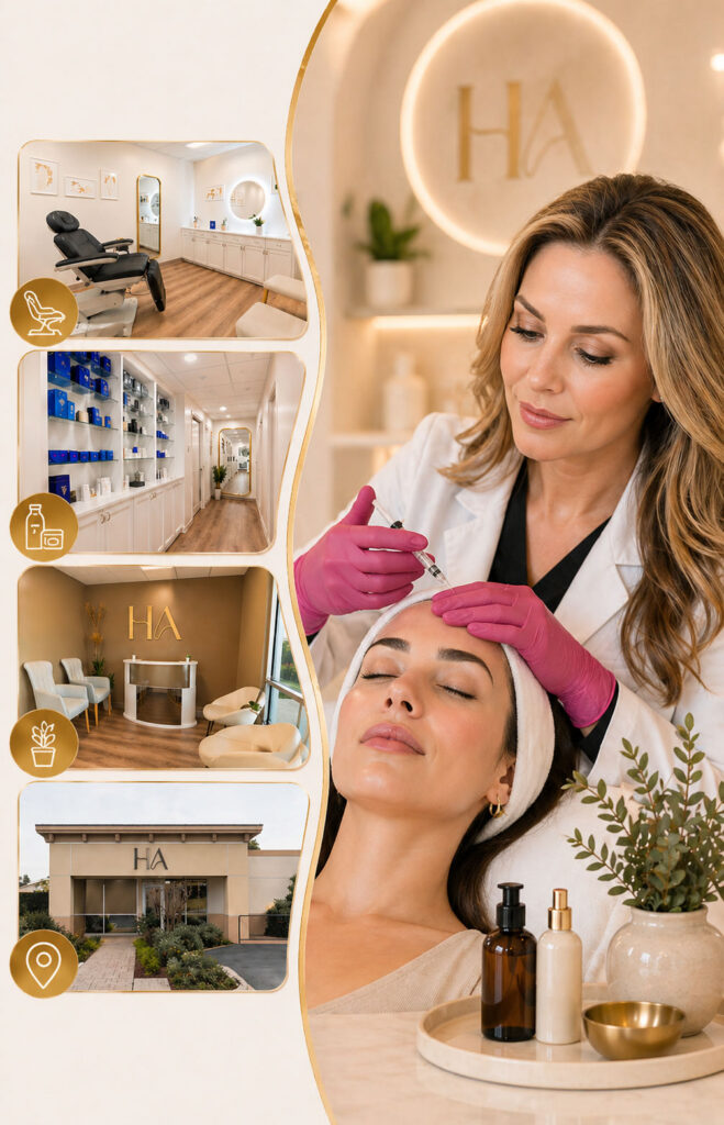 Daxxify consultation and treatment at House of Aesthetics Med Spa in Huntington Beach with an expert provider creating a personalized wrinkle relaxer plan.